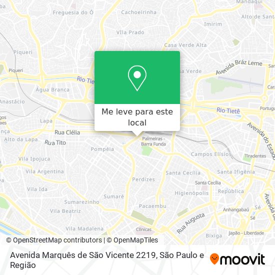 Avenida Marquês de São Vicente 2219 mapa