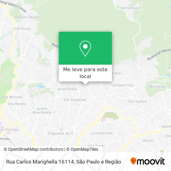 Rua Carlos Marighella 16114 mapa
