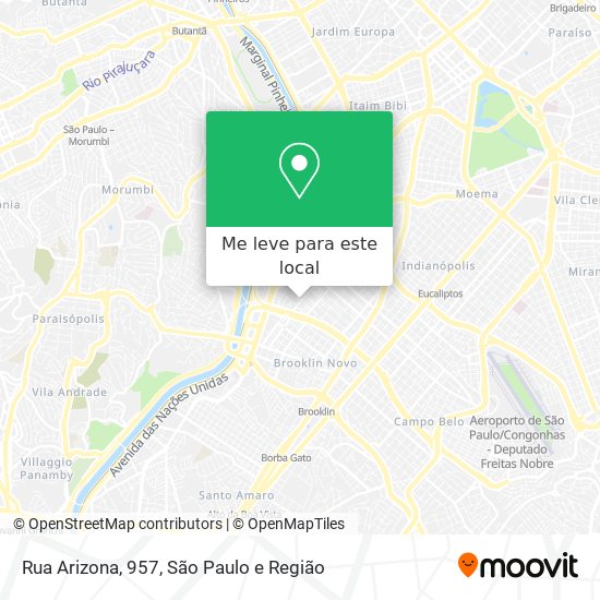 Rua Arizona, 957 mapa