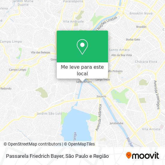Passarela Friedrich Bayer mapa