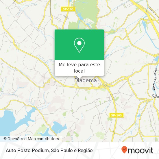 Auto Posto Podium mapa