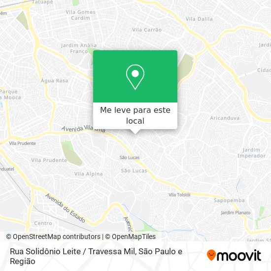 Rua Solidônio Leite / Travessa Mil mapa