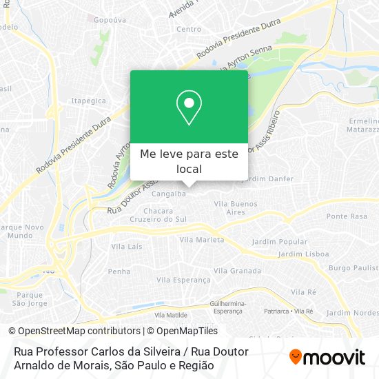 Rua Professor Carlos da Silveira / Rua Doutor Arnaldo de Morais mapa