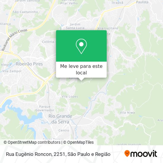 Rua Eugênio Roncon, 2251 mapa