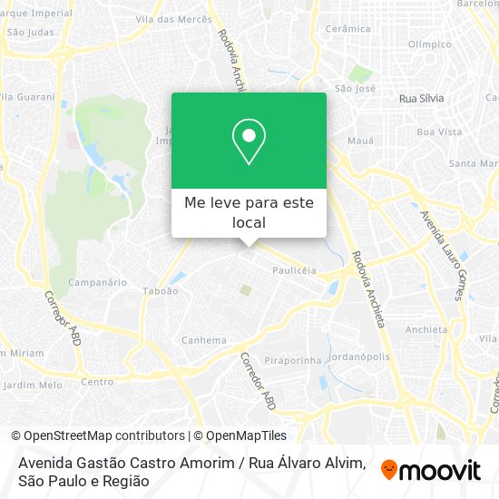 Avenida Gastão Castro Amorim / Rua Álvaro Alvim mapa