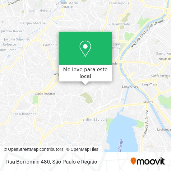 Rua Borromini 480 mapa