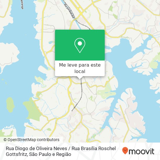 Rua Diogo de Oliveira Neves / Rua Brasília Roschel Gottsfritz mapa