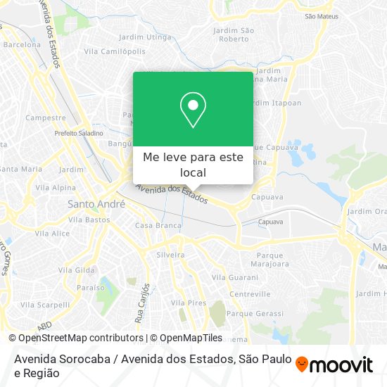 Avenida Sorocaba / Avenida dos Estados mapa
