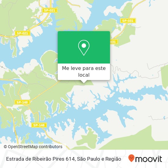 Estrada de Ribeirão Píres 614 mapa