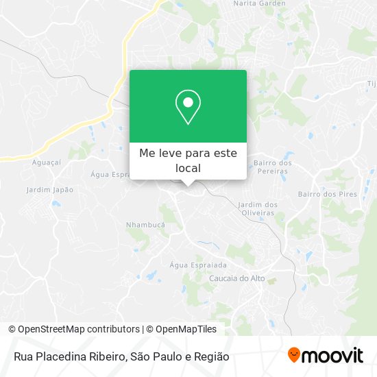 Rua Placedina Ribeiro mapa