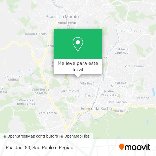 Rua Jaci 50 mapa