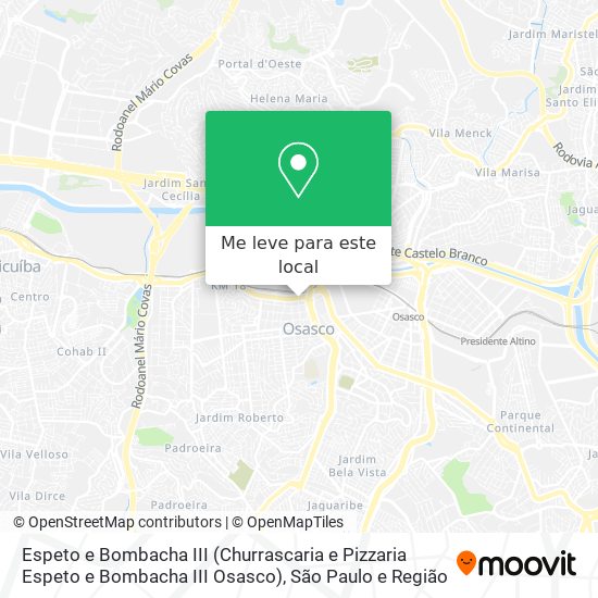 Espeto e Bombacha III (Churrascaria e Pizzaria Espeto e Bombacha III Osasco) mapa