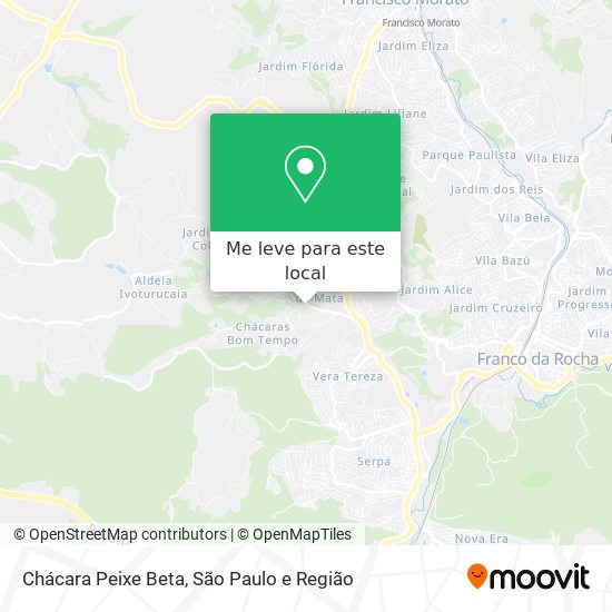 Chácara Peixe Beta mapa