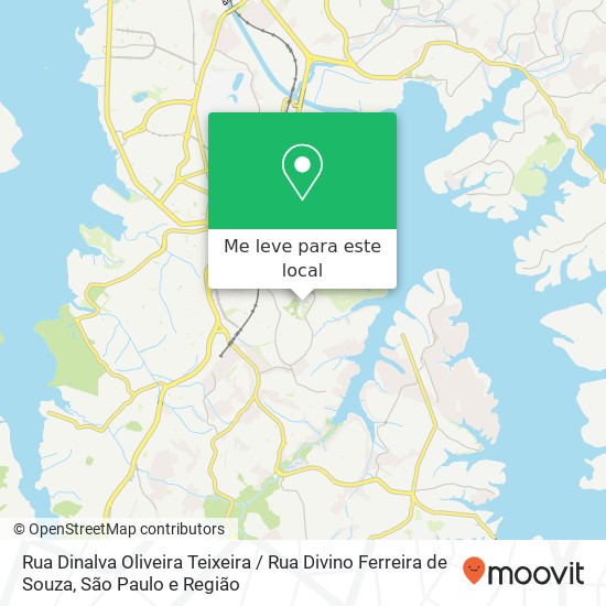 Rua Dinalva Oliveira Teixeira / Rua Divino Ferreira de Souza mapa