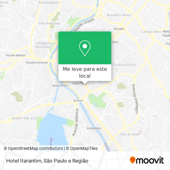Hotel Itarantim mapa