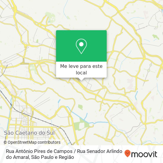 Rua Antônio Pires de Campos / Rua Senador Arlindo do Amaral mapa