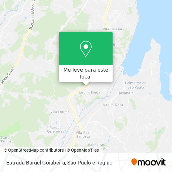 Estrada Baruel Goiabeira mapa