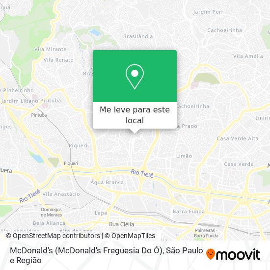 McDonald's (McDonald's Freguesia Do Ó) mapa