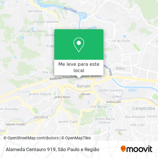 Alameda Centauro 919 mapa