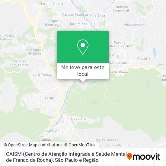 CAISM (Centro de Atenção Integrada à Saúde Mental de Franco da Rocha) mapa