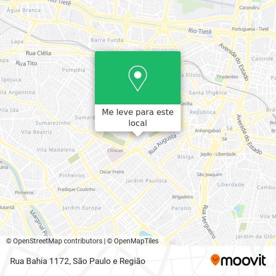 Rua Bahia 1172 mapa