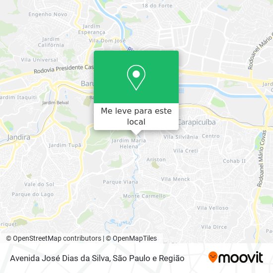 Avenida José Dias da Silva mapa