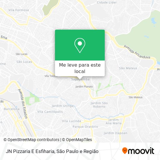 JN Pizzaria E Esfiharia mapa