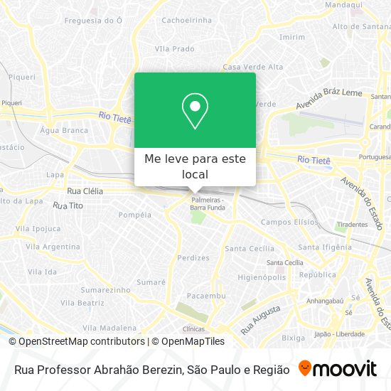 Rua Professor Abrahão Berezin mapa