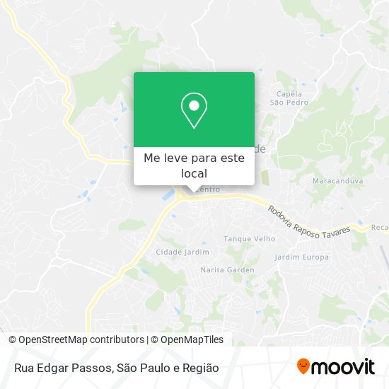 Rua Edgar Passos mapa