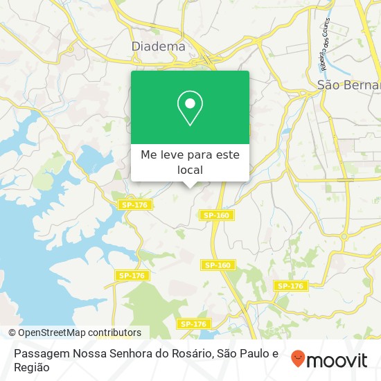 Passagem Nossa Senhora do Rosário mapa