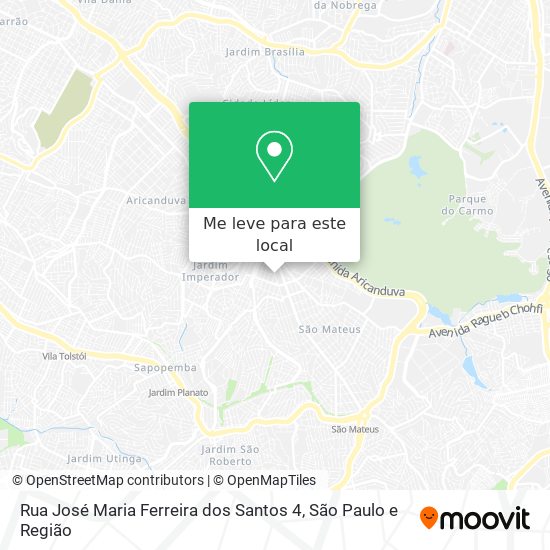 Rua José Maria Ferreira dos Santos 4 mapa