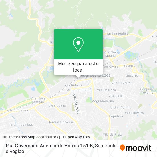 Rua Governado Ademar de Barros 151 B mapa