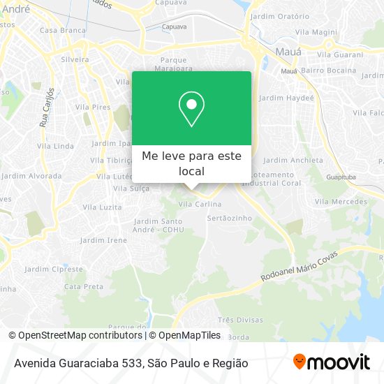 Avenida Guaraciaba 533 mapa