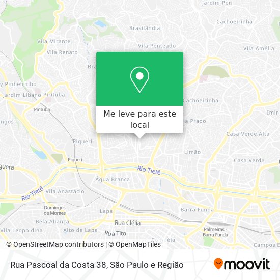Rua Pascoal da Costa 38 mapa