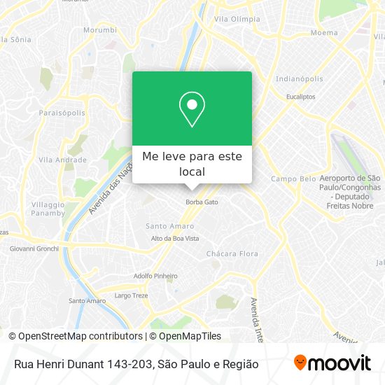Rua Henri Dunant 143-203 mapa