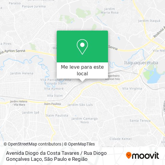Avenida Diogo da Costa Tavares / Rua Diogo Gonçalves Laço mapa