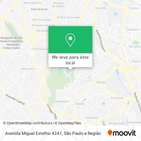 Avenida Miguel Estefno 4241 mapa