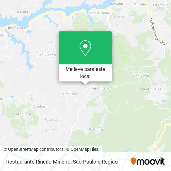 Restaurante Rincão Mineiro mapa