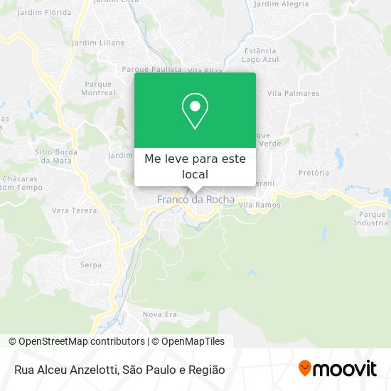 Rua Alceu Anzelotti mapa