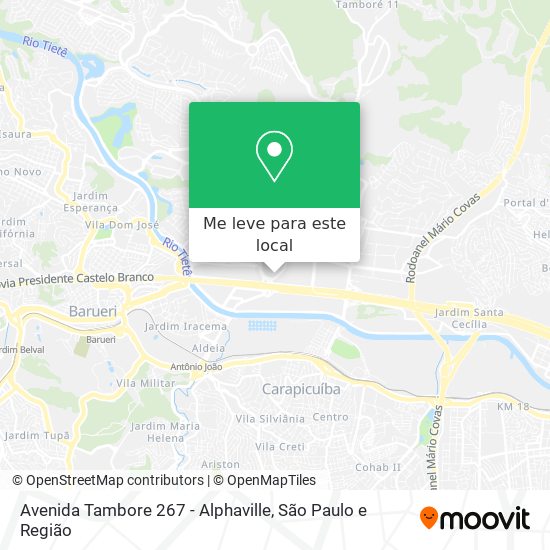Avenida Tambore 267 - Alphaville mapa