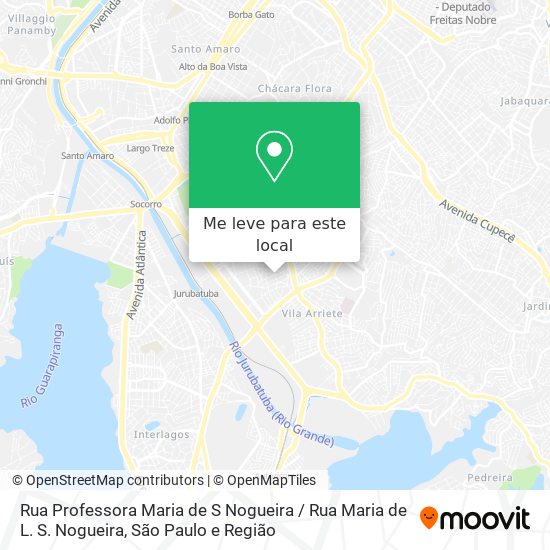 Rua Professora Maria de S Nogueira / Rua Maria de L. S. Nogueira mapa