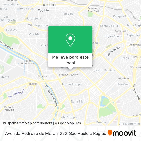 Avenida Pedroso de Morais 272 mapa