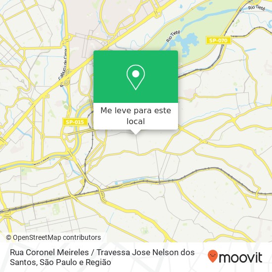 Rua Coronel Meireles / Travessa Jose Nelson dos Santos mapa