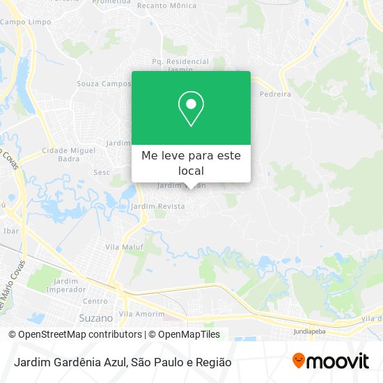 Jardim Gardênia Azul mapa