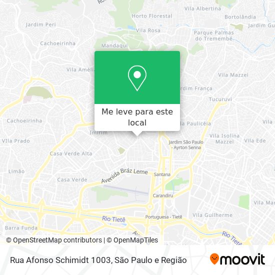 Rua Afonso Schimidt 1003 mapa