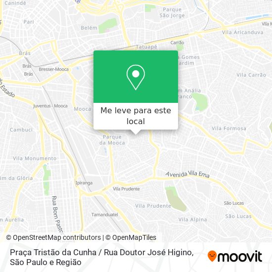 Praça Tristão da Cunha / Rua Doutor José Higino mapa