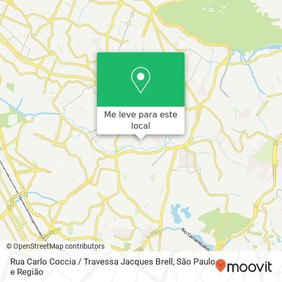 Rua Carlo Coccia / Travessa Jacques Brell mapa