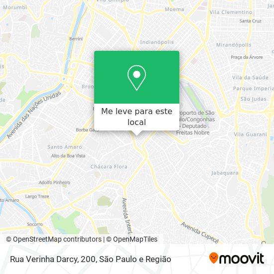 Rua Verinha Darcy, 200 mapa