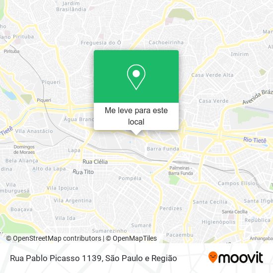 Rua Pablo Picasso 1139 mapa
