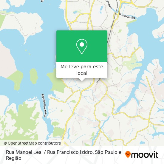 Rua Manoel Leal / Rua Francisco Izidro mapa